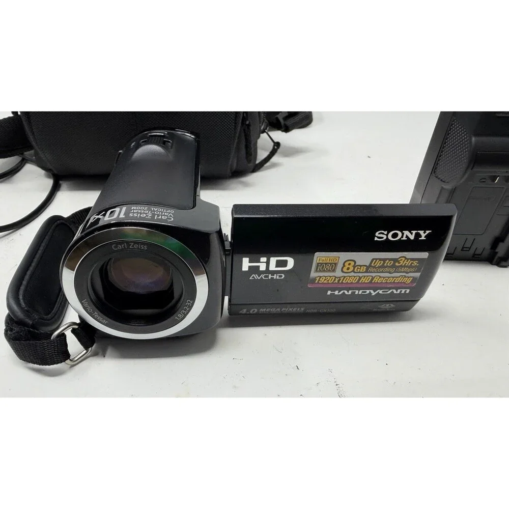 Sony HDR-CX100 Handycam Digital Camcorder Black Battery/Charger CLEAN TESTED